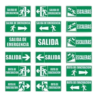 Señalización de ruta de evacuación y salida de emergencia